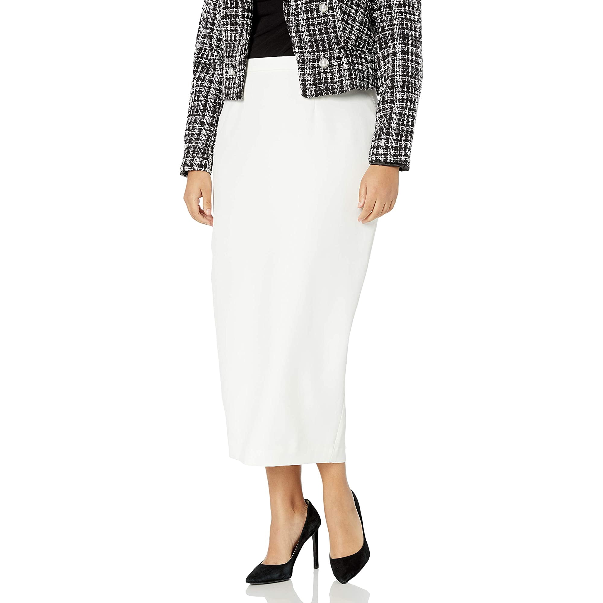 Kasper Womens Plus-Size Stretch Crepe Column Skirt | Walmart Canada