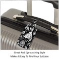 thumbnail image 3 of Square 2Pack PU Leather Easter Egg Cruise Luggage Tag with Privacy Cover and Name ID Tag for Travel Handbags Backpacks Luggage Tags, 3 of 6