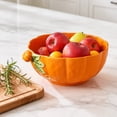 thumbnail image 7 of Pumpkin Shaped Ceramic Bowl, Thanksgiving Western Style Creative Soup Bowl, Household Fall Kitchen Tableware Serving Bowl, for Thanksgiving Fall Kitchen Table Decoration, 7 of 7