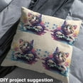 thumbnail image 2 of Castle Fairy Cartoon Cat Fabric by the Yard 10 Yards for Teens,Teal Gamepads Room Decor Fabric by the Yard,Graffiti Splash Fabric for Sewing,Microfiber Bedroom Decor, 2 of 6