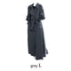 thumbnail image 4 of Sonducket Abrigo de invierno de otoño para mujer, abrigo largo a prueba de viento de poliéster, accesorio de vestir para fiesta informal al Abrigos y chamarras Gris oscuro L, 4 of 6