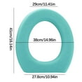 thumbnail image 4 of Birdeem Toilet Seat Riser Commode Toilet Toilet Seat Cushion Soft Toilet Seat Household Toilet Seat Cushion All Year Round Universal Toilet Seat Ring Adhesive Foam High Foam Toilet Seat, 4 of 10