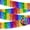 Rainbow, variant on 4 Pack 10 Feet Green Gold Purple Foil Fringe Garland Metallic Tinsel Streamers Banner Fringe Backdrop Banner for Parade Floats Mardi Gras Birthday Party Homecoming Decoration (Green Gold Purple)…
