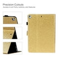 thumbnail image 5 of Allytech 10.2" iPad Case, iPad 10.2" 8th 7th Gen Case,PU Leather Glitter Slim Folio Flip Smart Cover Auto Sleep Wake Full Protection Pencil Holder Case Cover for Apple iPad 10.2 2020/2019,Gold, 5 of 7