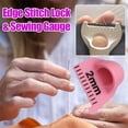 thumbnail image 5 of 3PCS Edge Stitch Hand Sewing Guide,Lock Gauge,Embroidery Lock Stitching Accessories and Gadgets,Precision Stitcher Templates Ruler,Notions & Supplies for Beginners DIY(2MM,Pink), 5 of 5