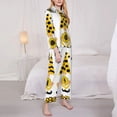 thumbnail image 3 of Sigee Sunflower Gnome for Women’s Pajama Sets Long-Sleeved Pjs Sets for Women 2 piece Sleepwear-X-Large, 3 of 7