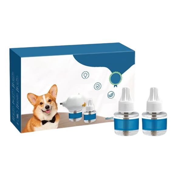 Pet Calming Diffuser 2-Pack 48Ml Each, Plug-In Essential Oil Diffuser With Adjustable Mist Mode, Pet Stress Relief Diffuser For Dogs Cats Small Animals In Home Office Travel