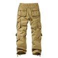 thumbnail image 4 of Matchstick Men's Retro Relaxed Plus Size Cargo Pants with Multi Pockets, 4 of 7