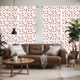 thumbnail image 2 of Ambesonne Fruits Window Curtains, Vibrant Fruit Slices, Each 28" W x 63" L, Eggshell Red, 2 of 5