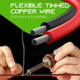 thumbnail image 7 of GearIT 12 Gauge Silicone Wire 600V (Black | Red - 50 Feet EACH) 12AWG Tinned OFC Oxygen Free Copper Stranded Soft Flexible Wires for Primary, Electrical, Car/Auto, Trailer, Amp - 12ga 50ft, 7 of 7