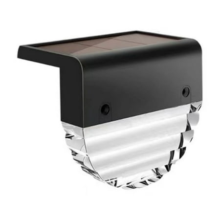 

YiFudd Intelligent Light Control Solar Step Light Outdoor Rainproof Courtyard Column Head Garden Light Villa Gate Fence Light High Beauty A