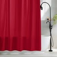 thumbnail image 2 of Pure Red Waterproof Shower Curtain, 48"x72" Washable Polyester Fabric Shower Curtains for Bathroom, Simple Solid Color Decorative Bathtub Curtain Sets with Hooks, 2 of 9