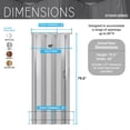 thumbnail image 4 of Techni Home Studio Series 48" W PVC Foldable Accordion Doors, Gold RTA-ST48FD-GLD, 4 of 7