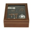 thumbnail image 6 of DecMode 9" x 3" Brown Leather 7 Piece Bar Tool Set with Decorative Box, 1-Piece, 6 of 10