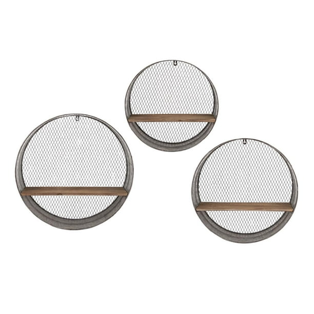 Laurel Round Wall Shelves Set Of 3 Com - Round Wall Shelves Set Of 3 Laurel Round Wall Shelves Set Of 3 Com - Round Wall Shelves Set Of 3