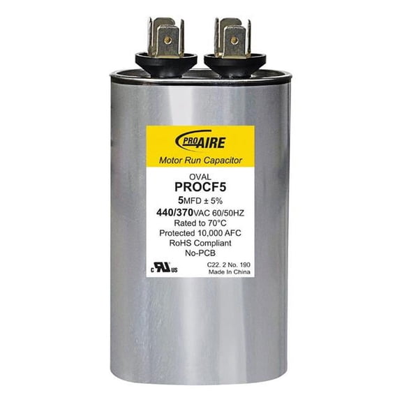 Perfect Aire ProAire 5 MFD 370 V Oval Run Capacitor