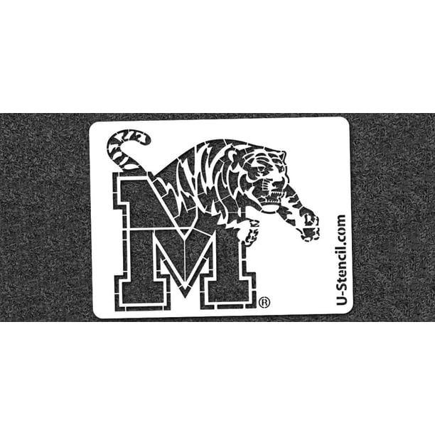 NCAA Memphis Tigers Decal - 8x8 Inch Perfect Cut Color Vinyl, Outdoor Rated, Made In USA