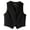 BLACK, variant on Garment Women's Fully Lined V-Neck  Economy Vest, Style 7490