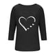 thumbnail image 4 of HongQid 3/4 Length Sleeve Womens Dressy Casual Tops Round Neck Tunic Shirts Summer Spring Fall Clothes, 4 of 5