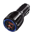 thumbnail image 1 of Mini portátil 3.1A Dual USB Cargador de coche Encendedor de cigarrillos GPS Teléfono móvil MP3 PDA Cargador de auriculares Bluetooth sidaley CZ10275-01B, 1 of 2