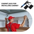 thumbnail image 4 of WHAMVOX Wall Cabinets Telescopic Support Pole Metal Blue 1Pcs Designed For Cabinet Installation, 4 of 8