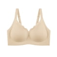 thumbnail image 3 of WAYUTE Bras for Women Seamless Jelly Strip Solid Color Light Support Lift Comfort Wireless Bra for Soft Push up T Shirt, 3 of 3