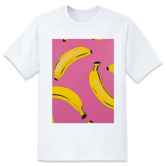 Basic Oversize Tees For WomenBanana Loose Boyfriend Shirts Casual Blouse round neck