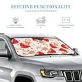 thumbnail image 3 of Kdxio Cute Mushroom Print Windshield Sun Shade, Foldable Sun Blocker for Car,Truck,SUV Automotive Interior Sun Protection,Reflective Shade for Front Windshield(Small), 3 of 7