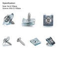 thumbnail image 1 of Clips U, Tornillos Automotrices No Fallidos de Alta Resistencia Kit de Surtido de Tornillos Automotrices No Fondos Instalación Simple Para Automóvil, 1 of 1
