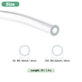 thumbnail image 3 of Clear Plastic Tubing, 0.16Inch(4mm) ID 0.32Inch(8mm) OD, 5ft(1.5m) Length Tube Vinyl Tubing For Garden, 3 of 6