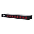 thumbnail image 3 of American DJ 8 channel AC power strip with 15 amp breaker and 8 on/off toggle switches. 19 inch rack mountable, 3 of 6