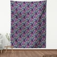 thumbnail image 4 of Ambesonne Nature Fabric by the Yard Upholstery, Colorful Tropical Abstract, 3 Yards, Dried Rose Dark Indigo, 4 of 5