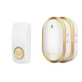 thumbnail image 2 of Doorbell Wireless Self Generating Household Long- Distance One Drag Two Intelligent Remote Control Elderly Pager Gold Free Size, 2 of 2