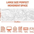 thumbnail image 4 of Natural Rubber Anti-Slip Gaming Mouse Pad with Precise Edge Locking, Heat Transfer Printed Abstract Fluid Lines Design, 300x800x2mm Thickened Soft Elastic Computer Desk Mat for Stable Desktop Grip -, 4 of 7
