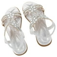 thumbnail image 1 of WEUVEB 1Par Sandalias Con Plateadas Para Mujer Versátiles Para Uso Diario Y Eventos, 1 of 6