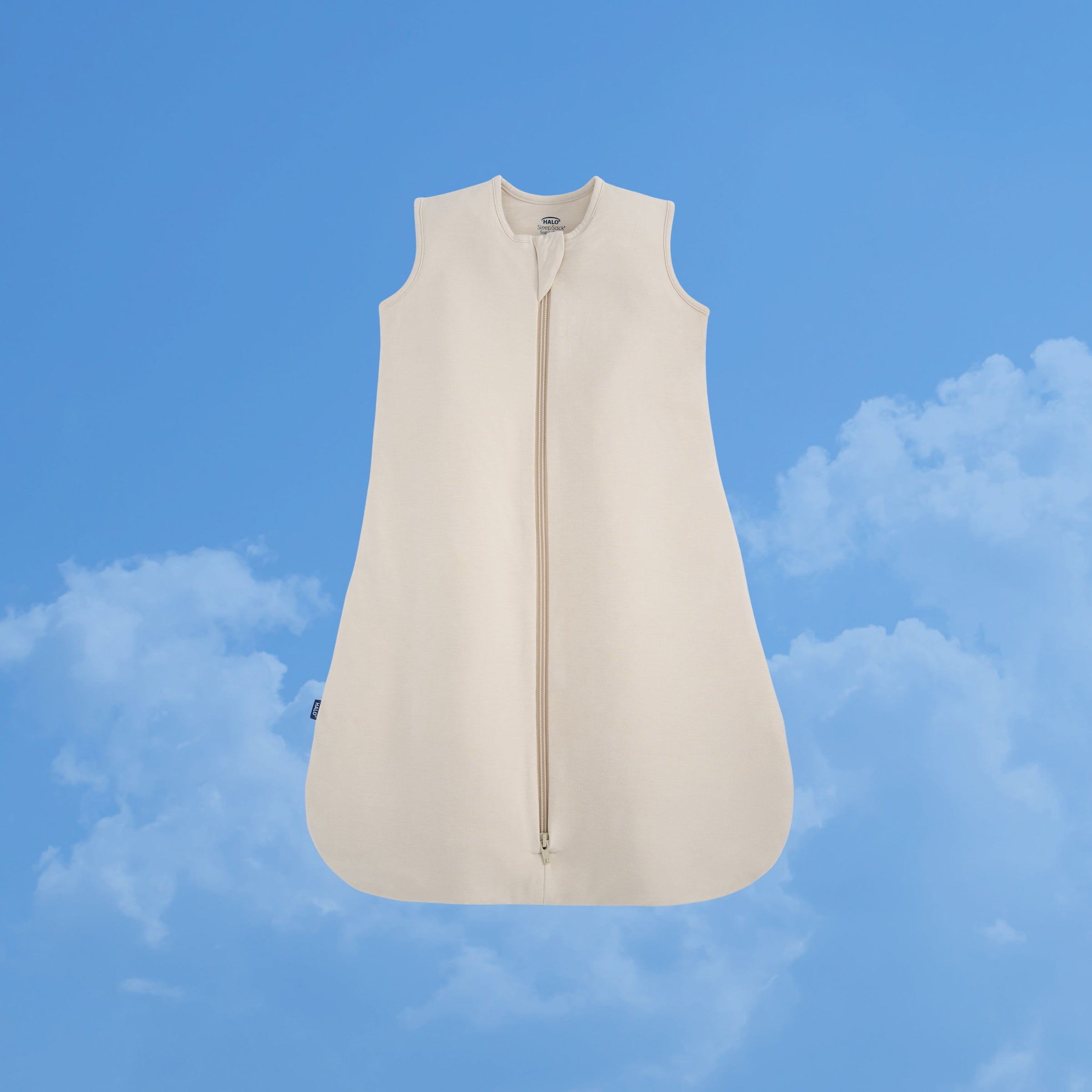 HALO SuperSoft Bamboo SleepSack Wearable Blanket, 0.5 TOG, Unisex, Infant, Small, 0-6 Months, Oat