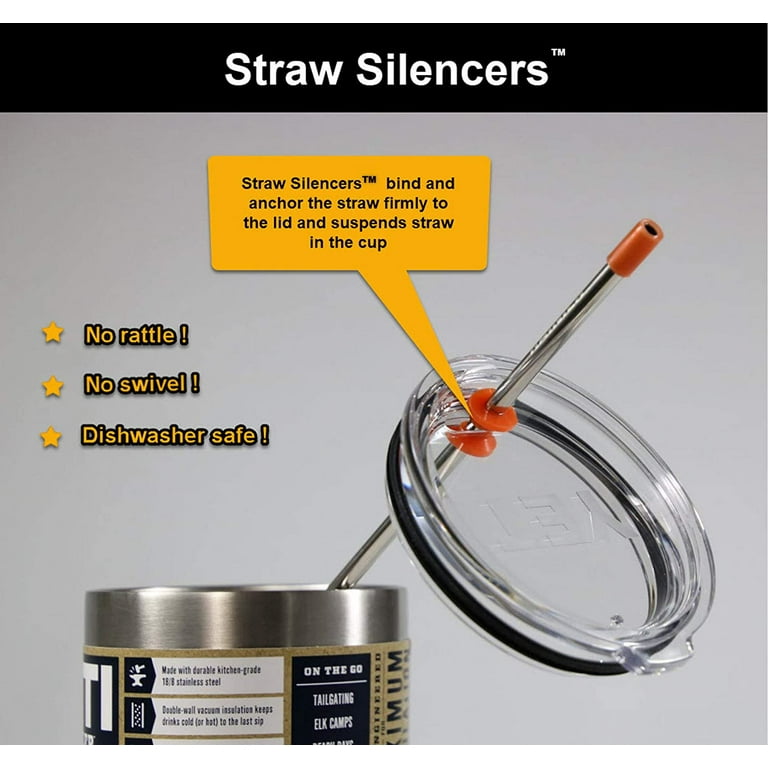 Stainless Steel Drinking Straw fits Yeti RTIC Tumbler Rambler Cups - C –