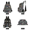 thumbnail image 4 of FORMRS Mini Backpack Purse for Women Quilted Travel Daypack Casual Shoulder Bag, Floral Raspberry Pattern, 4 of 7