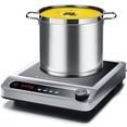 thumbnail image 1 of AMZCHEF Commercial Induction Cooktop, 1800W Countertop Burner with 18 Power&Temperature Setting, Double IGBT, Timer, Safety Function, Stainless steel, 1 of 7