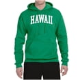 thumbnail image 2 of Wild Bobby State of Hawaii College Style Unisex Hoodie Sweatshirt, 2 of 6