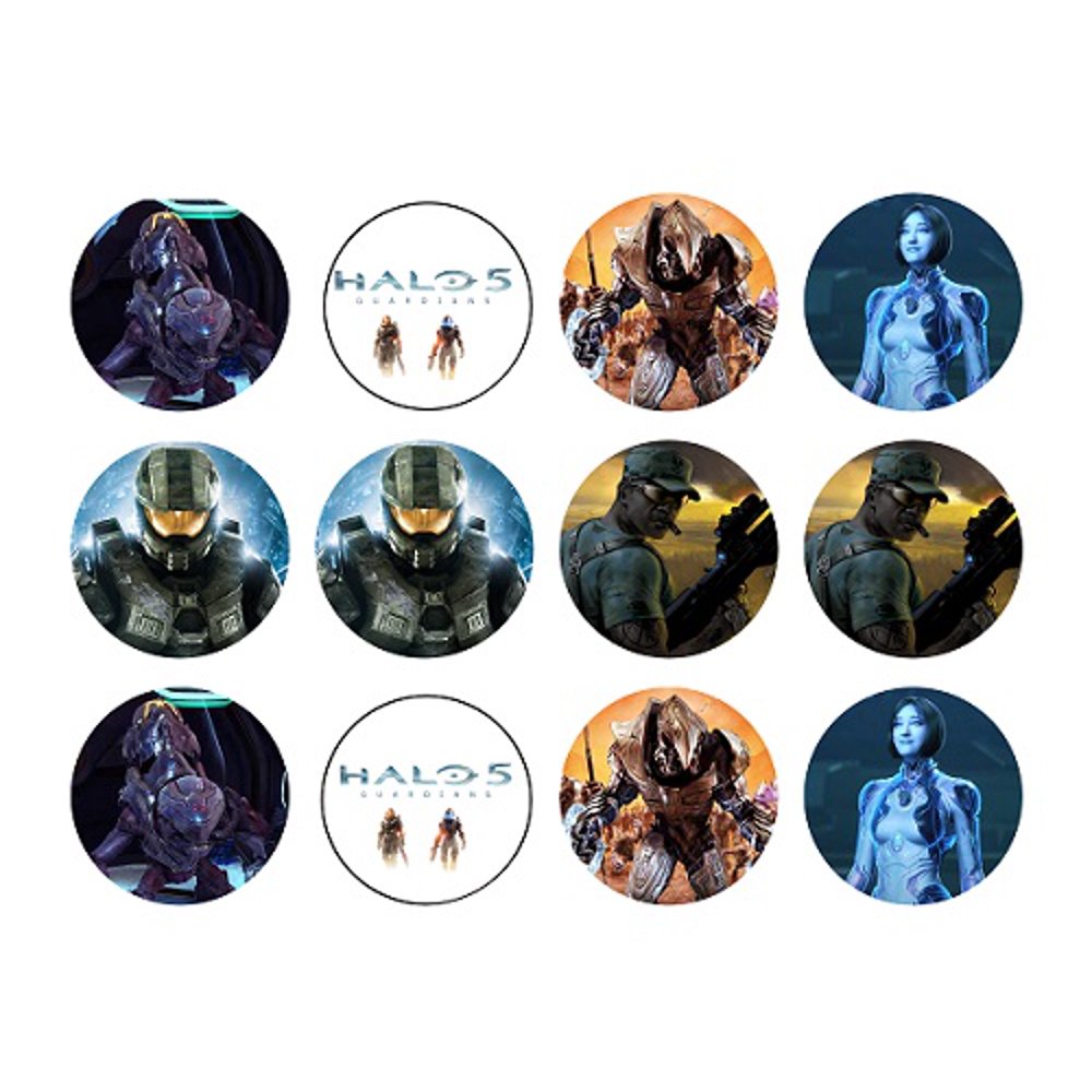 Halo 5 Edible Image Cupcake Topper Sheet ABPID50726