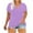 Purple, variant on Hvyesh Womens Plus Size Tops Casual Short Sleeve Loose Fit V Neck Petal Sleeve Shirts Summer Tee Shirts Rebajas de verano