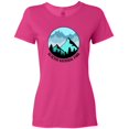 thumbnail image 3 of Inktastic Glacier National Park Montana Mountains Women's T-Shirt, 3 of 5