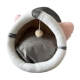 thumbnail image 2 of Cama para gatos, casa cueva plegable con cojín extraíble, súper tienda de campaña para gatos, cama para mascotas S, 2 of 9