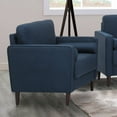 thumbnail image 5 of Lifestyle Solutions Lorelei Oversized Chair, Navy Blue Fabric, 5 of 5