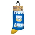 thumbnail image 5 of Cool Socks, Men's Funny Graphic Novelty Sock, Ron Burgundy, Adult Large, 5 of 5