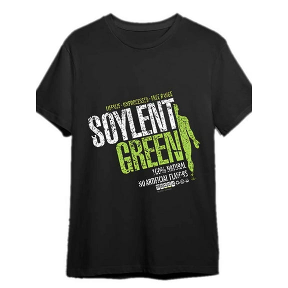 Soylent Green - Charlton Heston - T-shirt Fun Men's Short sleeve graphic T-shirt Collection black