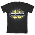 thumbnail image 6 of Batman Metallic Emblem Toddler Boy's Black Short-Sleeve T-shirt-3T, 6 of 7