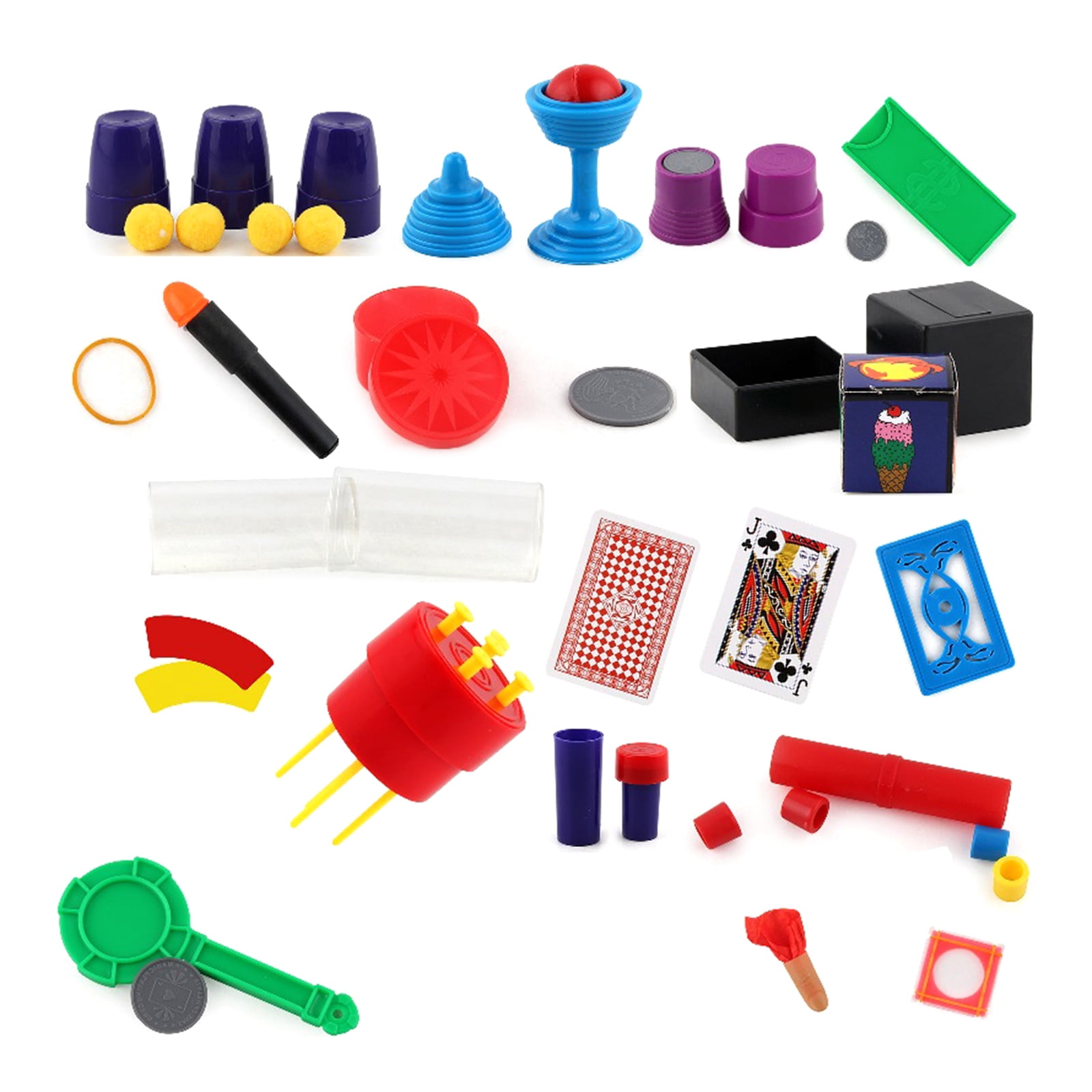 Carsky Kids Magic Kit with Cape & Wand, 300+ Magic Tricks Set with