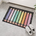 thumbnail image 4 of YingYouFu Pencil Shaped Decorative Floor Mat, Non Slip Soft Faux Leather Entryway Doormat, Decorative Floor Rug for Study, Office, Entryway Home Daily Use, 4 of 7